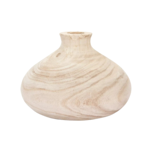 wood vase