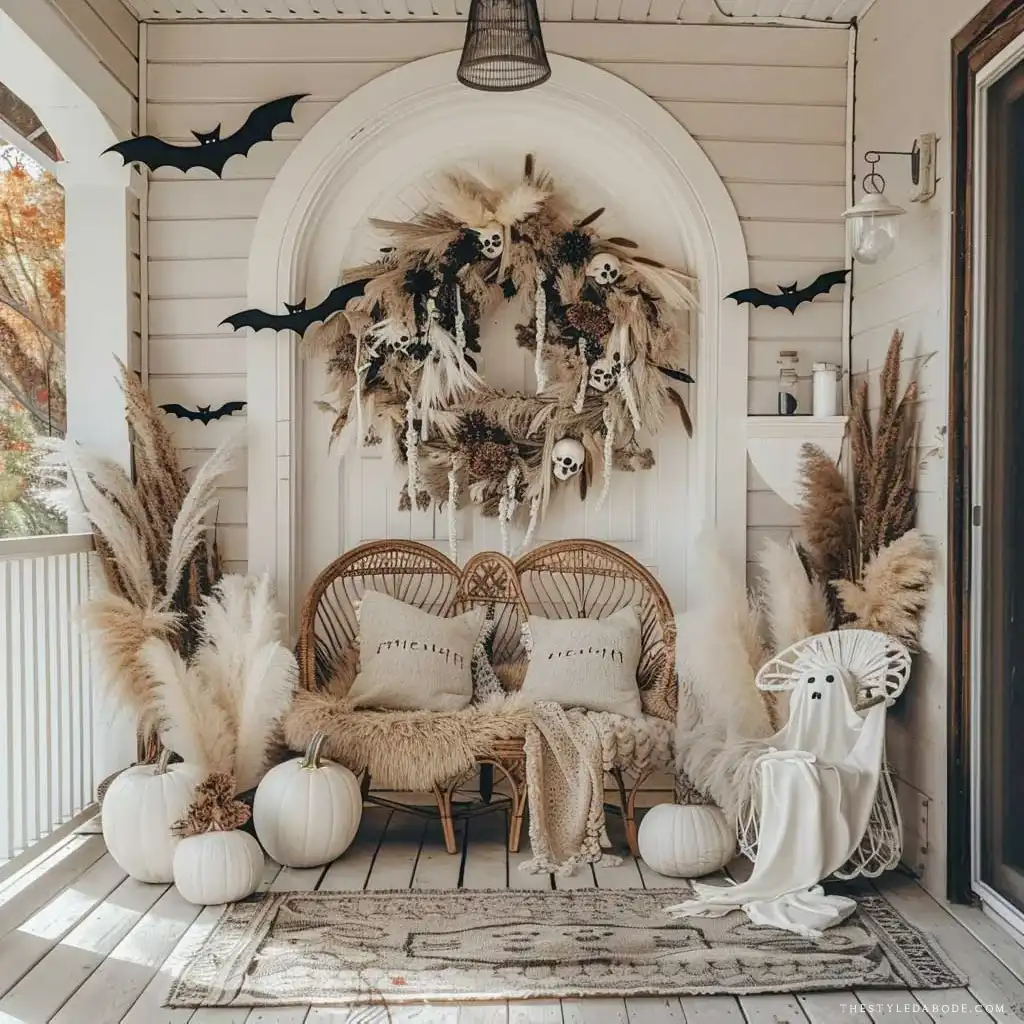 boho halloween decor