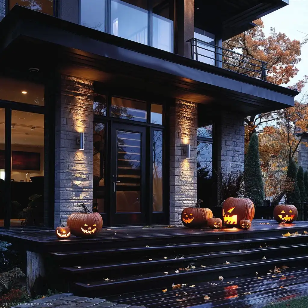 modern halloween decor