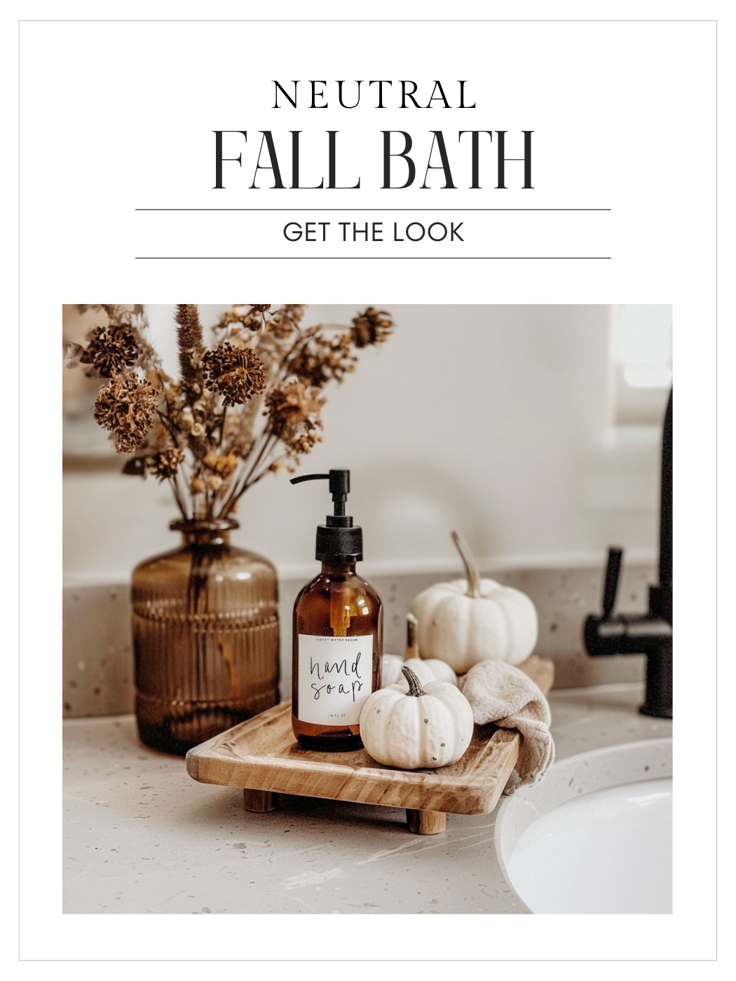 Neutral Fall Bathroom Decor | Weekly Finds