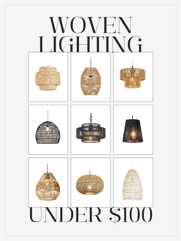 Weekly Finds: Woven Pendant Lighting for Under $100