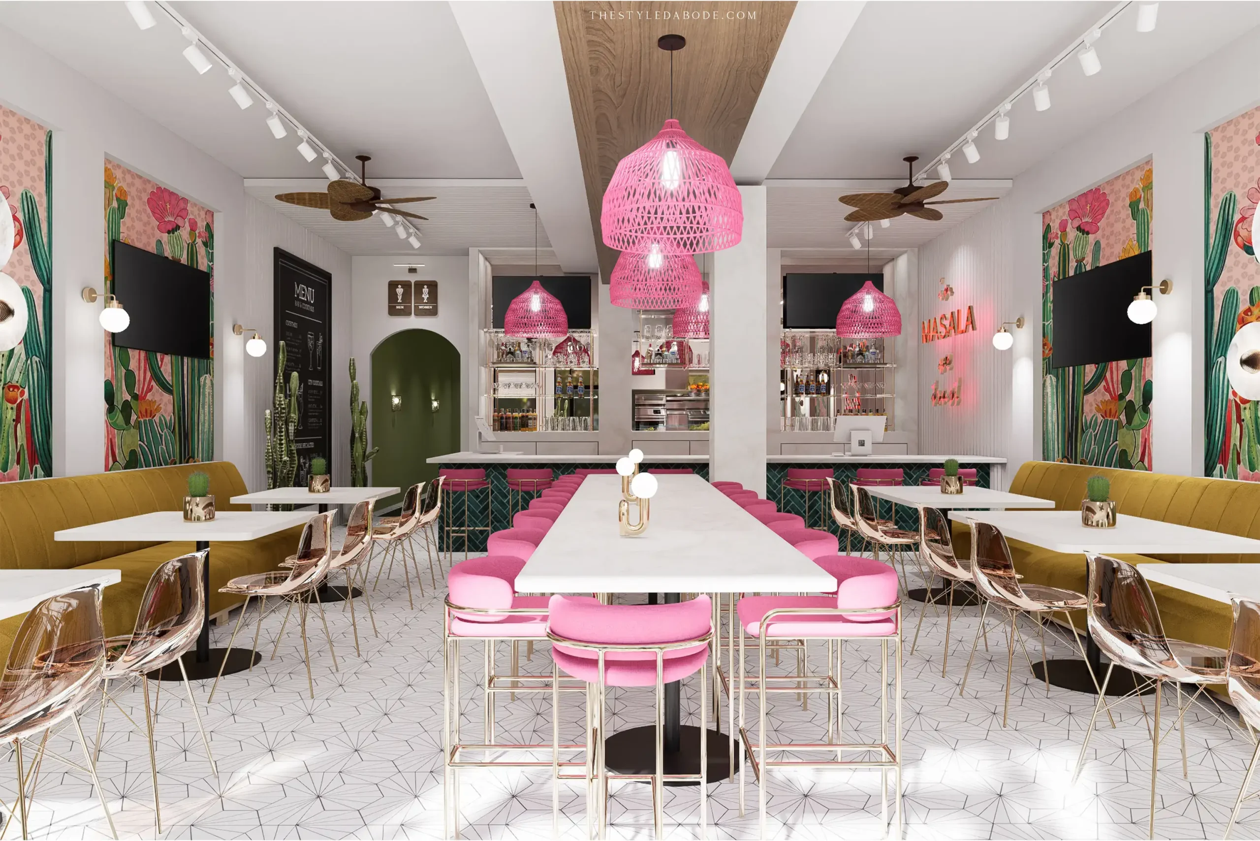 colorful restaurant