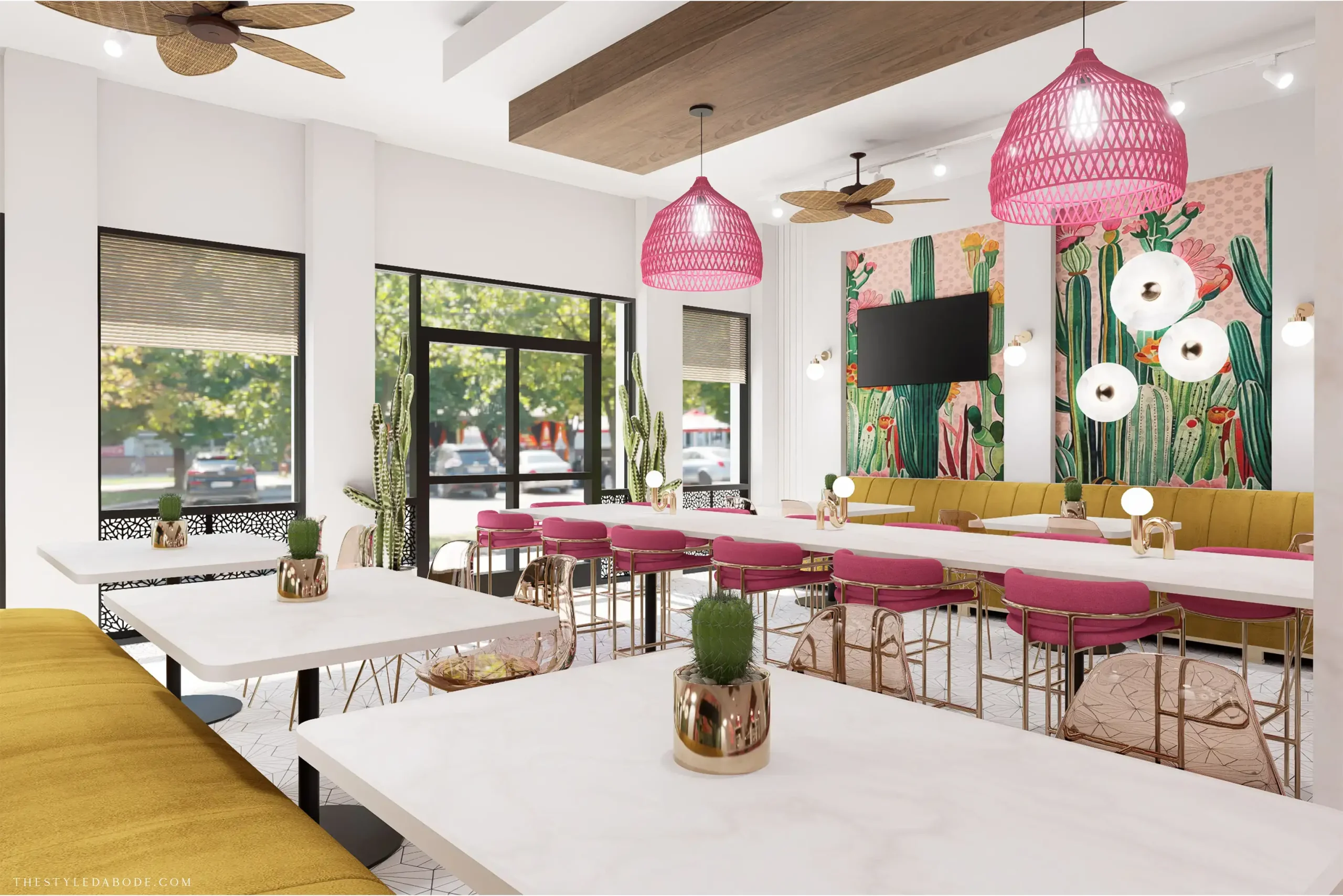 colorful restaurant