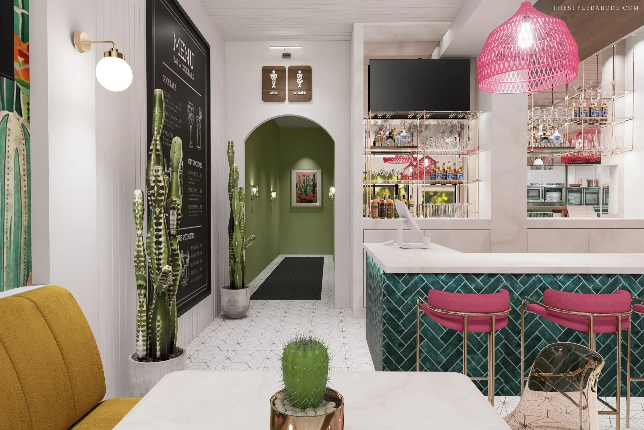 colorful restaurant