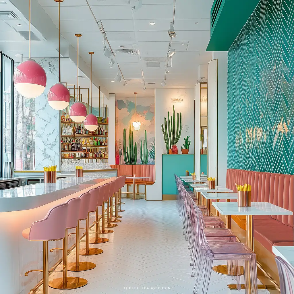 colorful restaurant