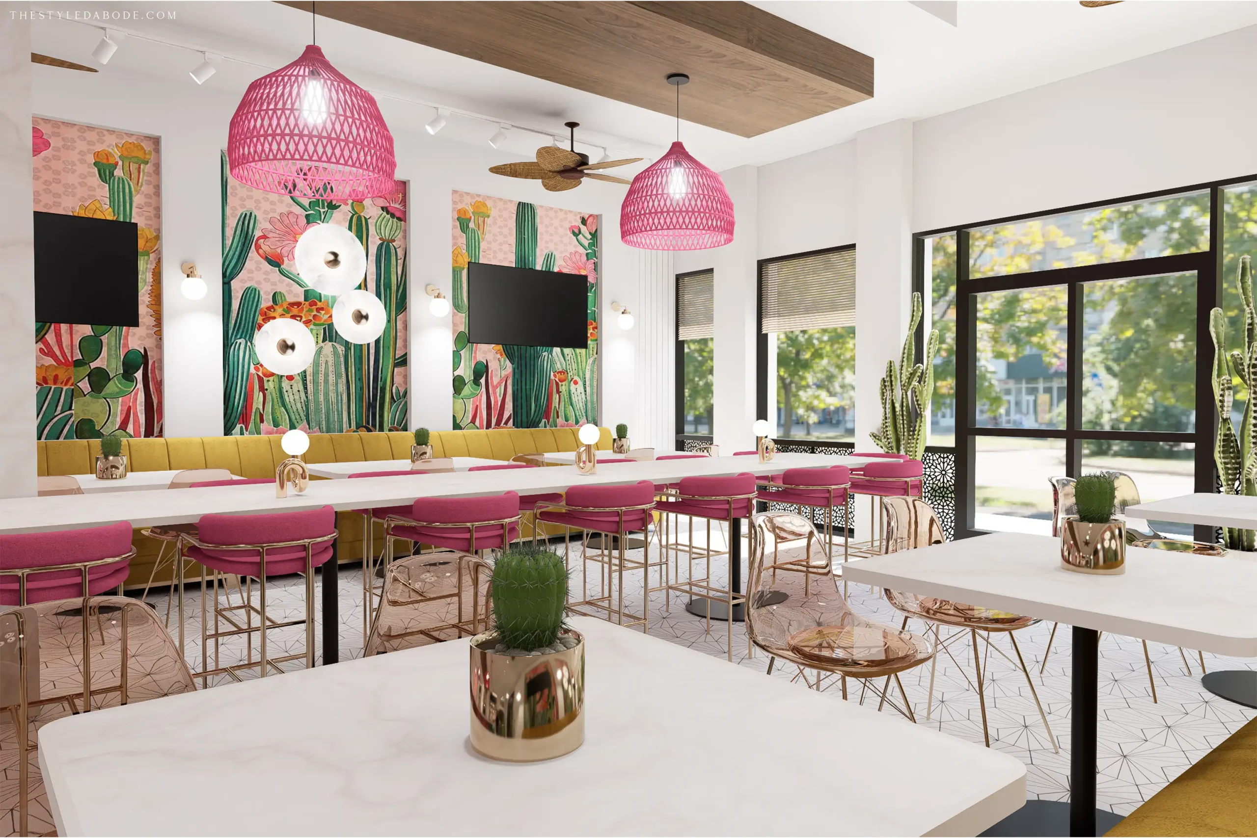 colorful restaurant