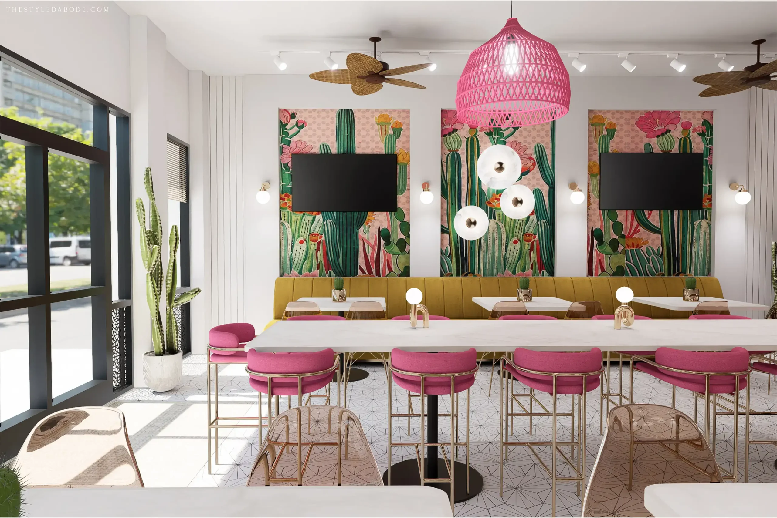 colorful restaurant