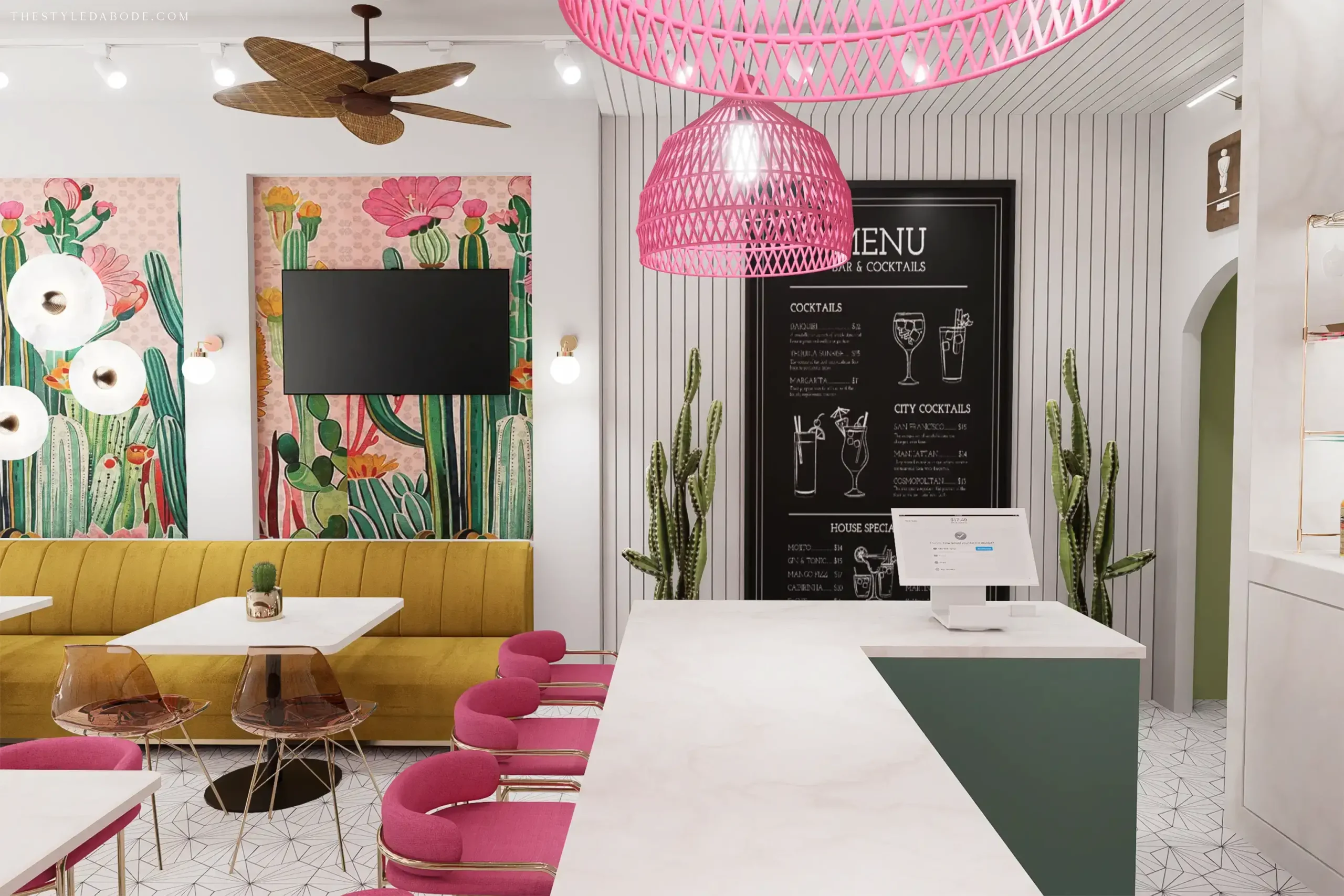 colorful restaurant