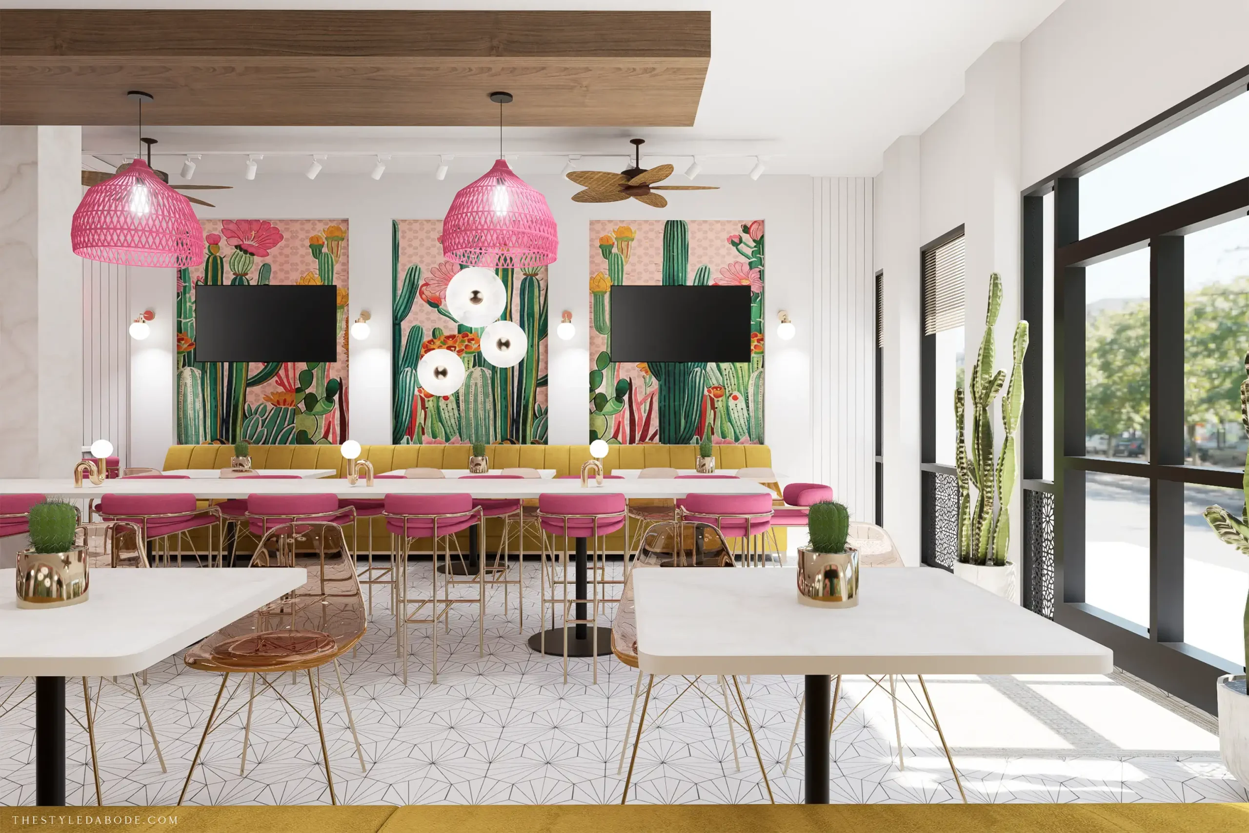 colorful restaurant