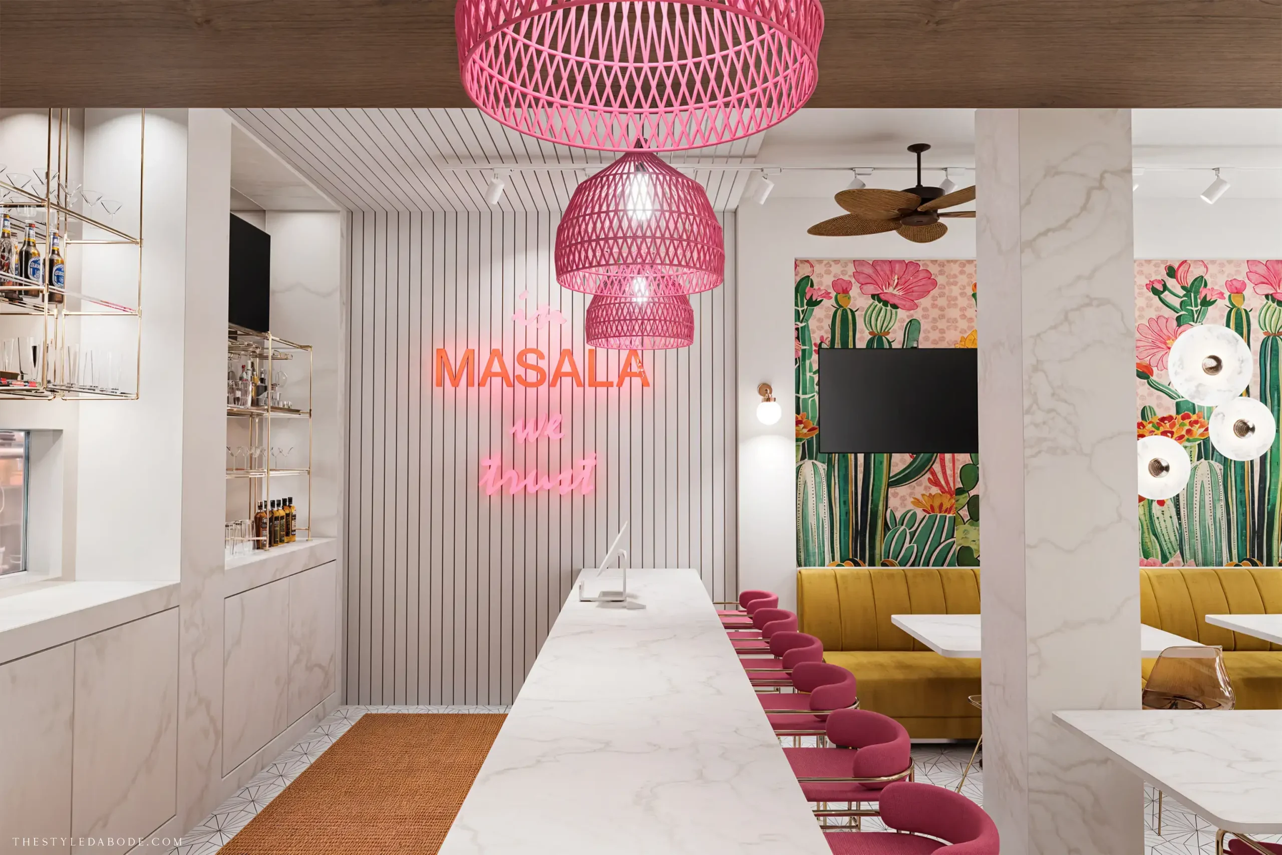 colorful restaurant