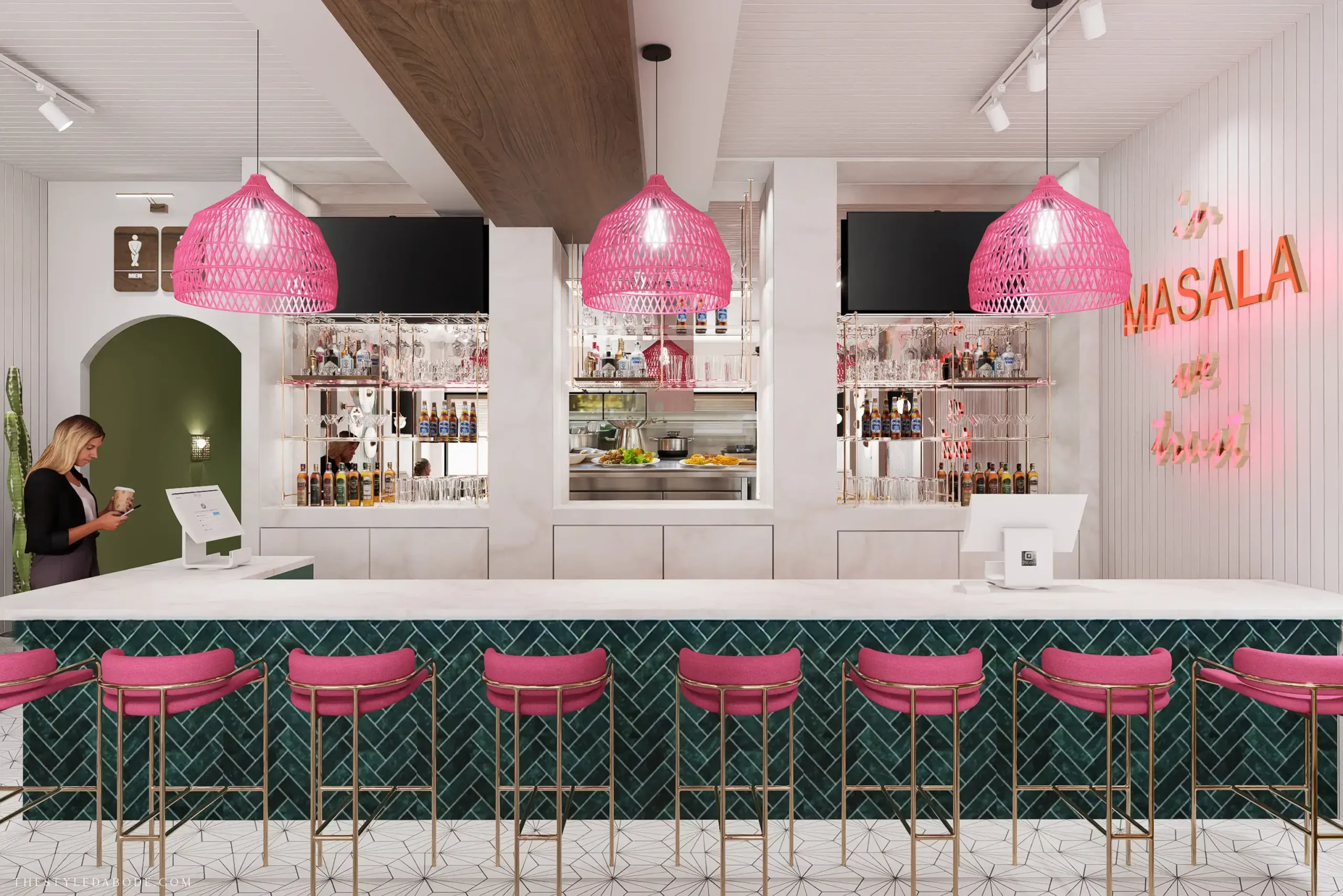 colorful restaurant
