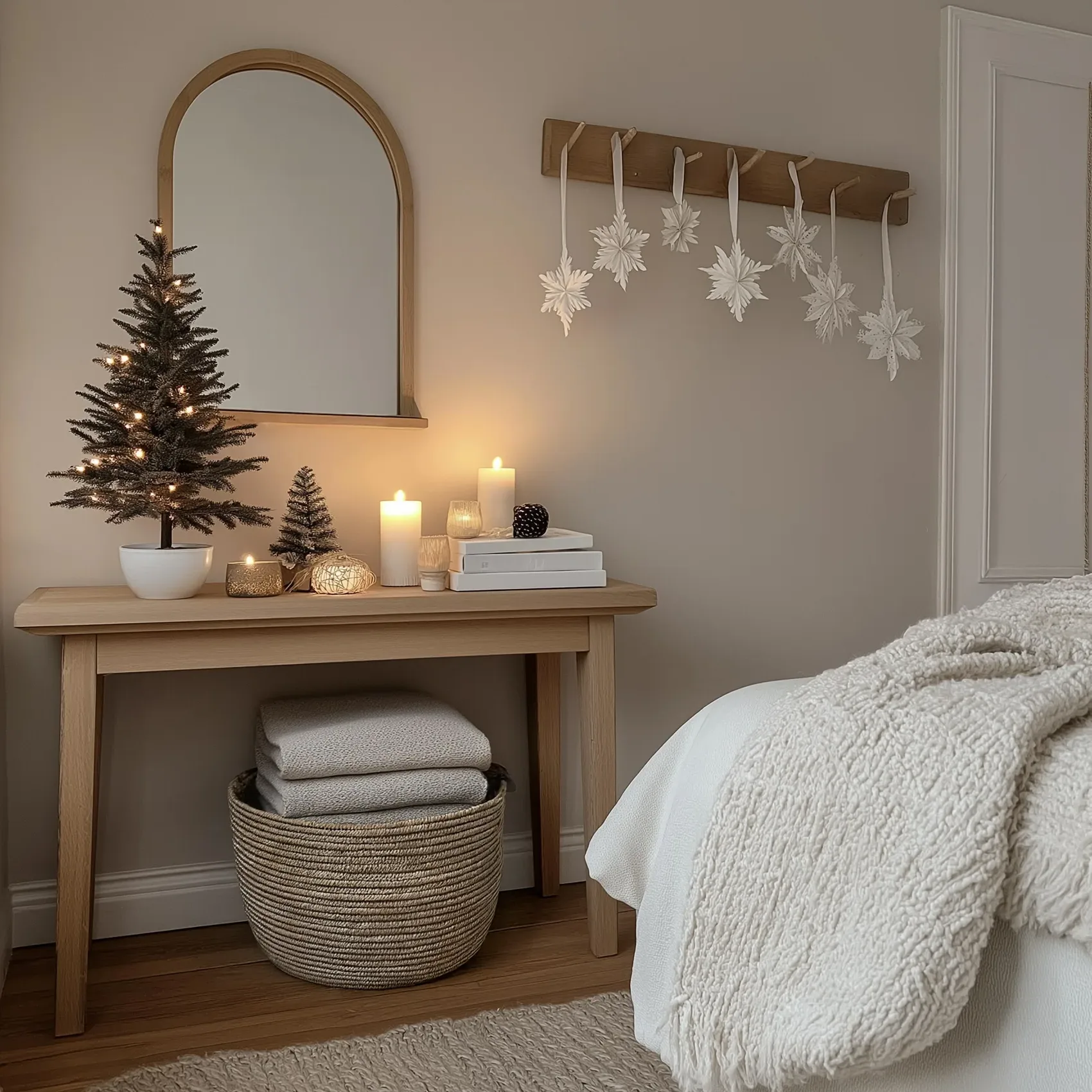 hygge winter bedroom