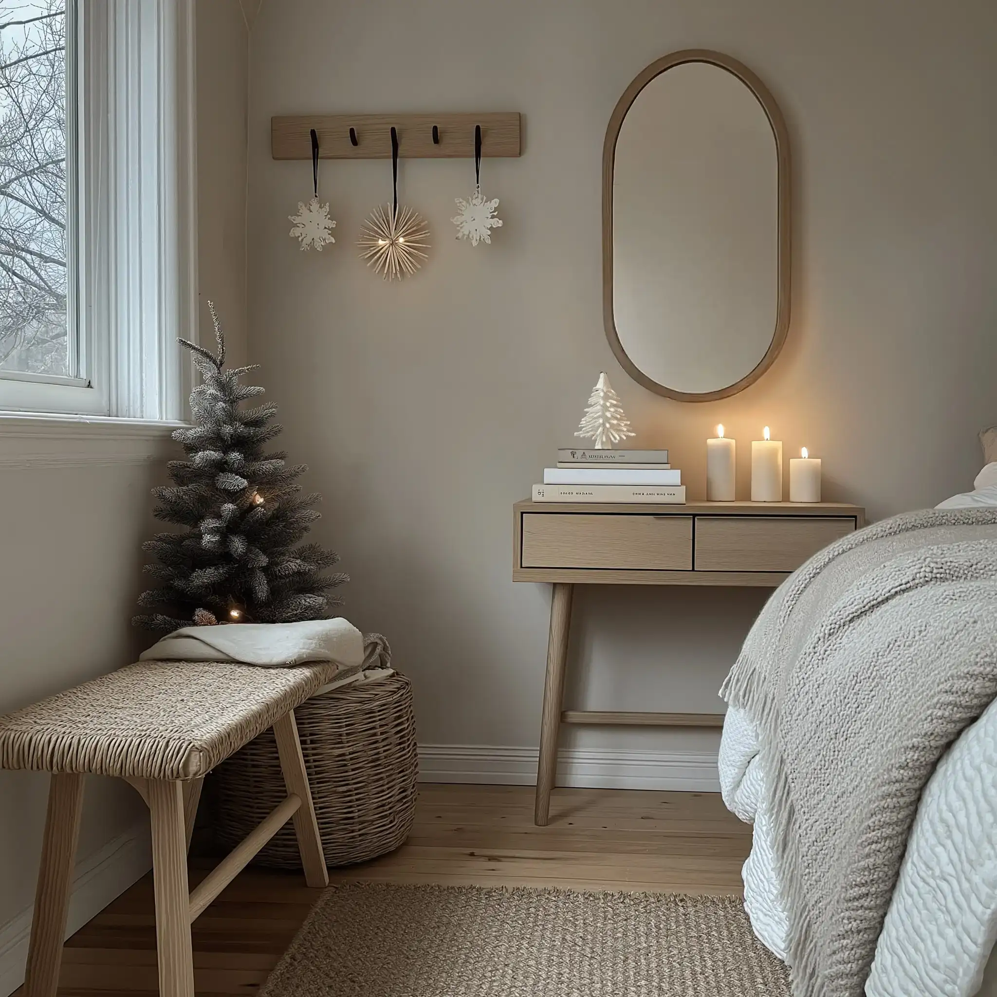 hygge winter bedroom