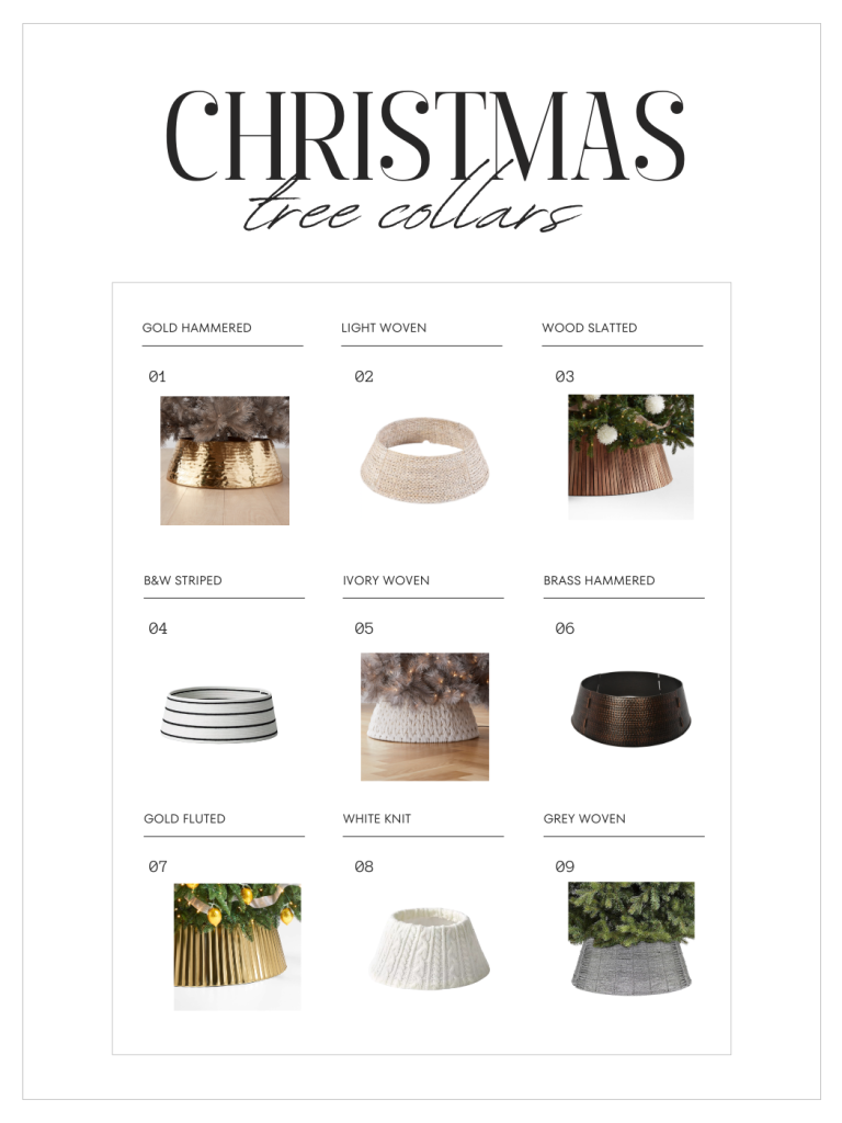 9 Stylish Tree Collars to Dress up Your Christmas Tree
