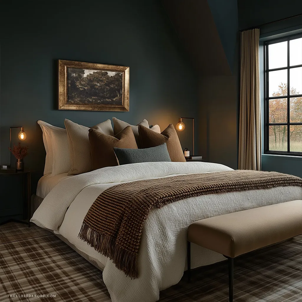 moody bedroom