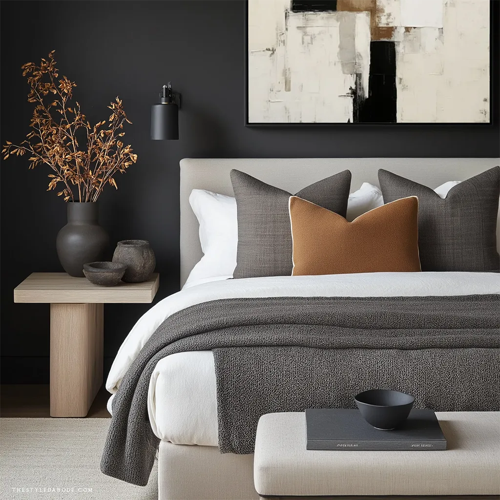 moody bedroom