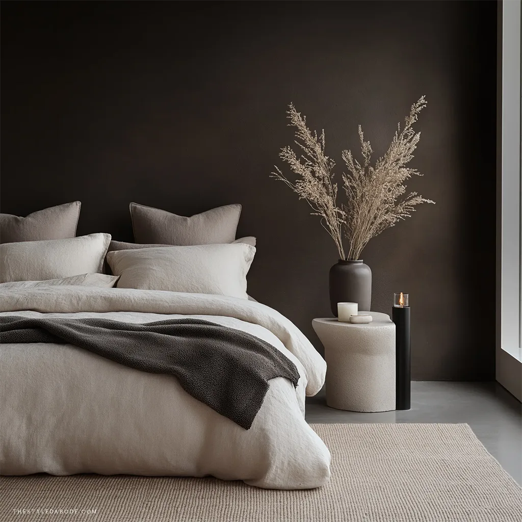 moody bedroom