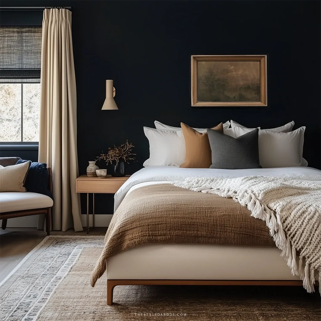 moody bedroom