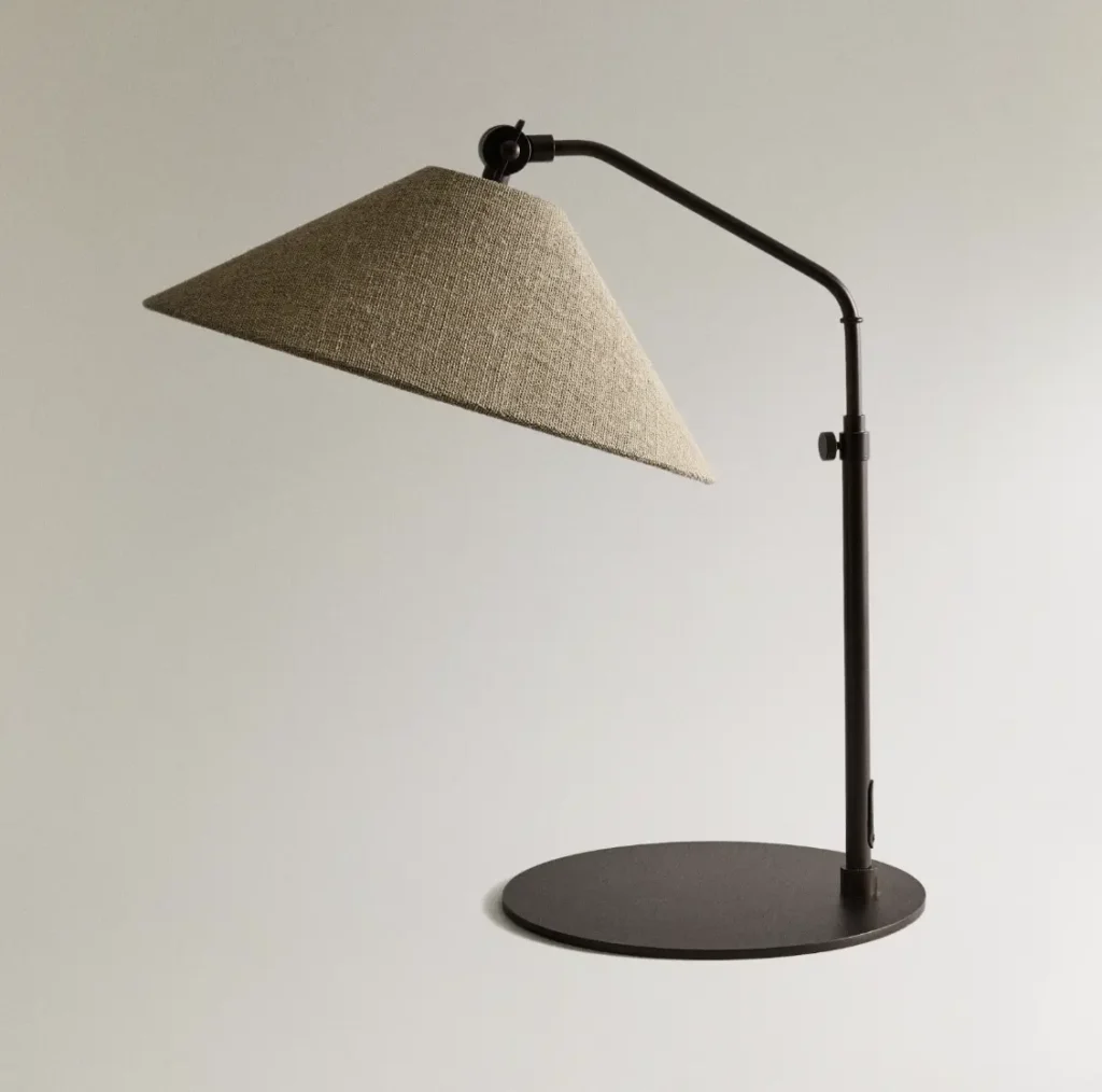 table lamp with metal base